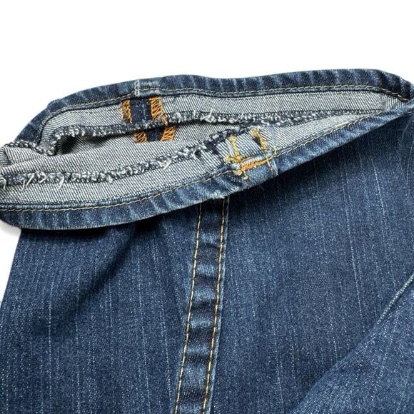 Vintage True Religion Jeans Womens 28 Blue Joey Low Rise Flare Made in USA Y2K - Picture 9 of 16